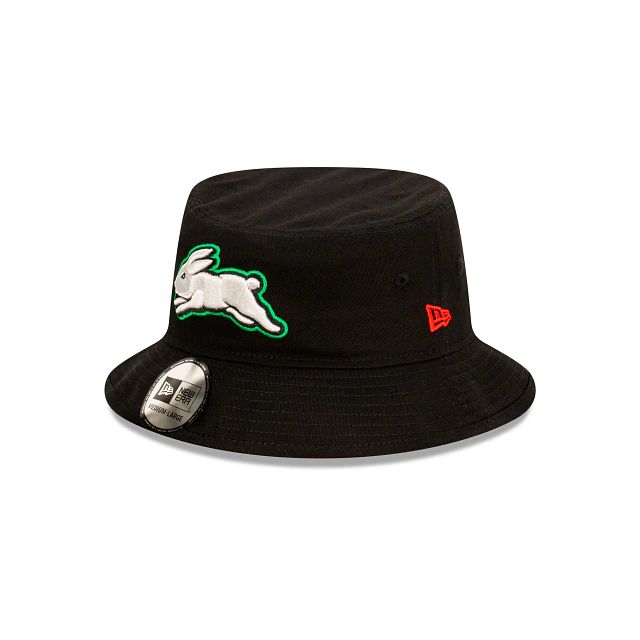 NRL South Sydney Rabbitohs Official Team Colours (INV8695) - Black New Era Bucket Hats